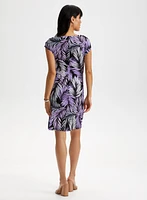 Palm Leaf Print Dress