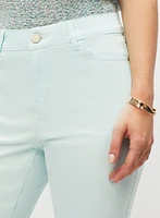 Pantalon en denim 7/8 à jambe étroite