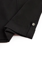 Tab Detail Tencel Shorts