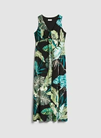Tropical Print Maxi Dress