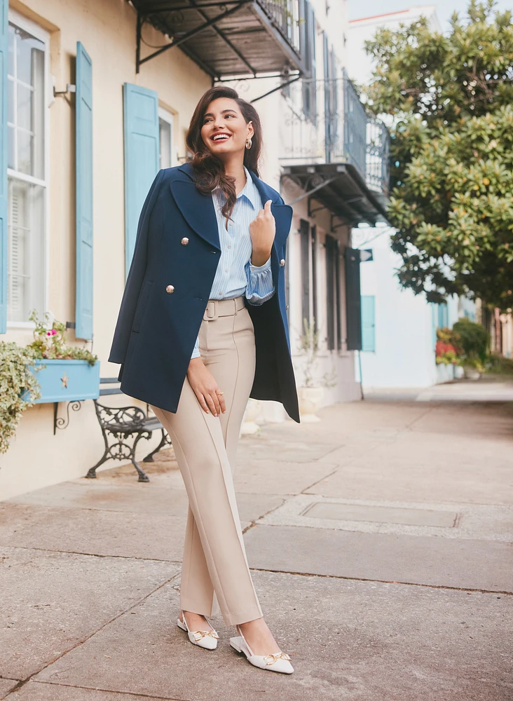 Modern Fit Belted Pants