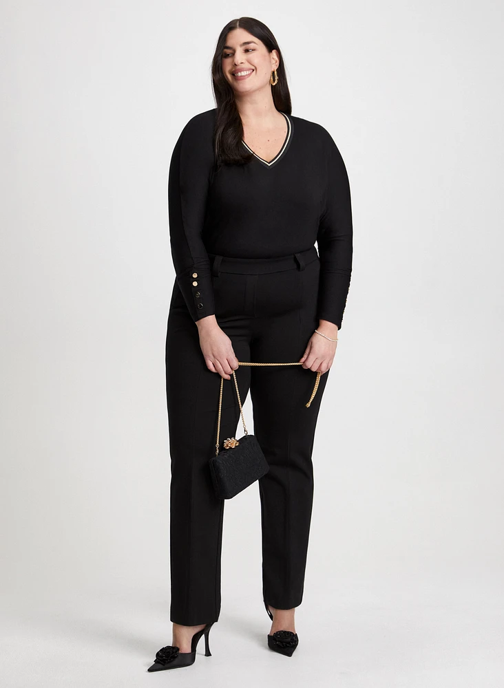 T-shirt manches longues et pantalon droit