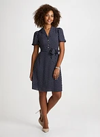 Robe à pois et bracelet perles et maillons
