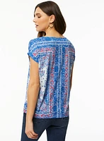 T-shirt à motif cachemire