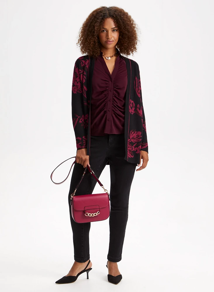 Floral Print Cardigan