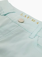 Pantalon en denim 7/8 à jambe étroite