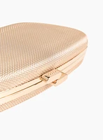 Mesh Trapeze Box Clutch