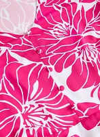 Robe florale ajustée et évasée