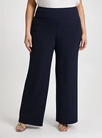 Olivia Pull-On Wide-Leg Pants