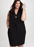 Decorative Button Dress