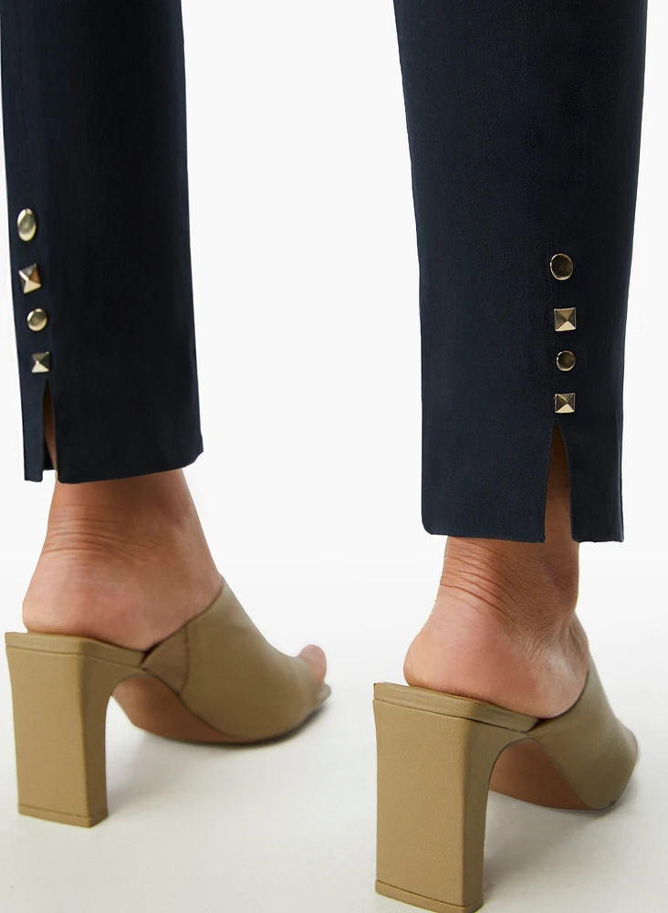Stud Detail Slim Leg Pants