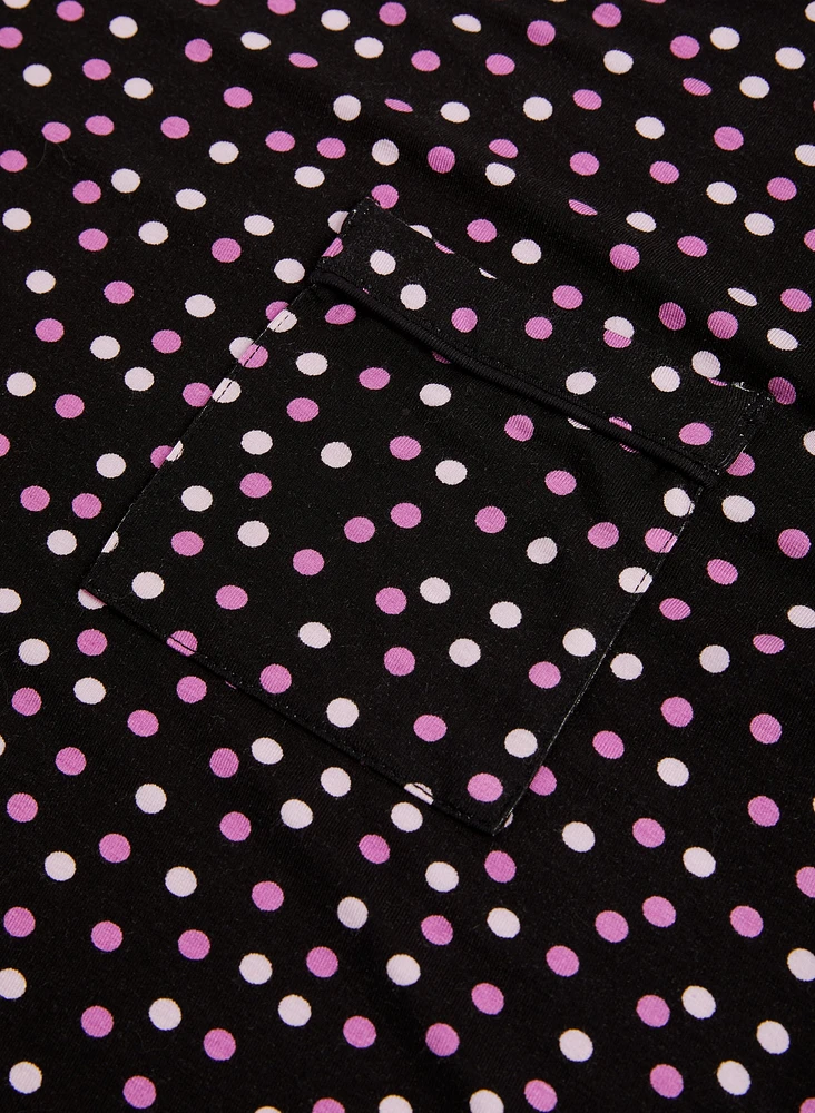 Polka Dot Pyjama Top