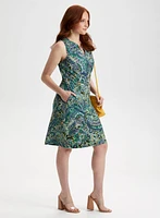 Robe ligne à motif cachemire