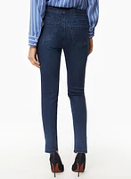 Pearl Detail Pull-On Jeans