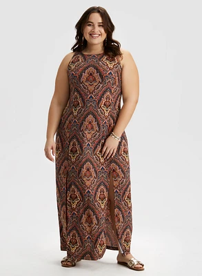 Paisley Print Dress