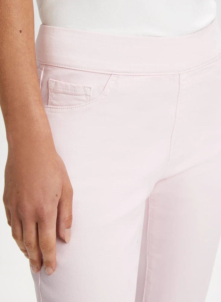 Pull-On Slim Leg Ankle Jeans