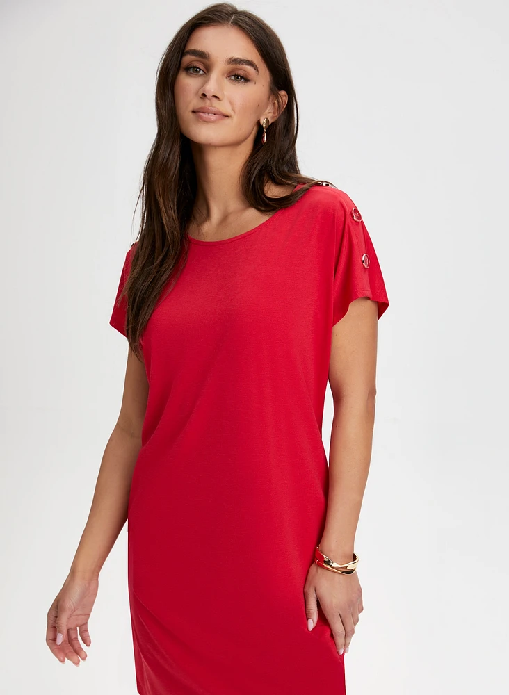 Button Detail Dress