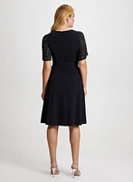 Beaded Flare Sleeve Dress
