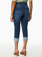 Pull-On Denim Capris
