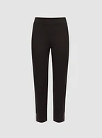 City Fit Rhinestone Slit Pants