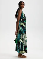 Tropical Print Maxi Dress