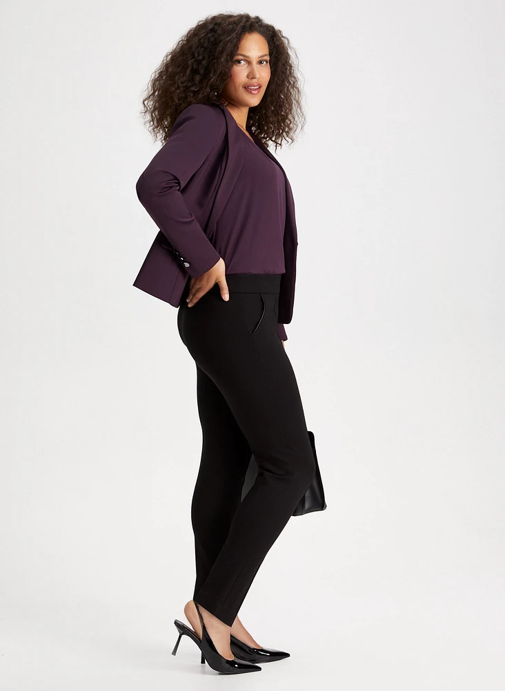Pull-On Slim Leg Pants