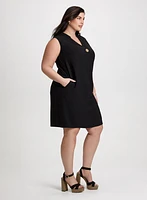 Decorative Button Dress