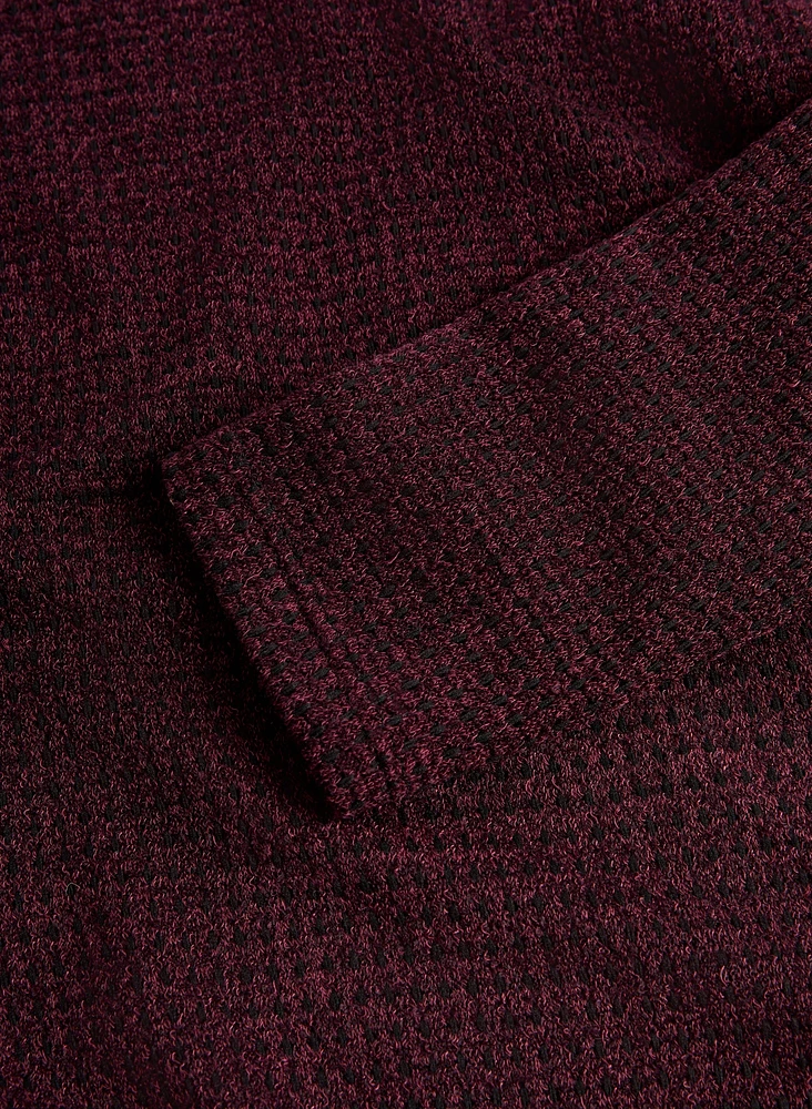 Button Detail Fooler Sweater