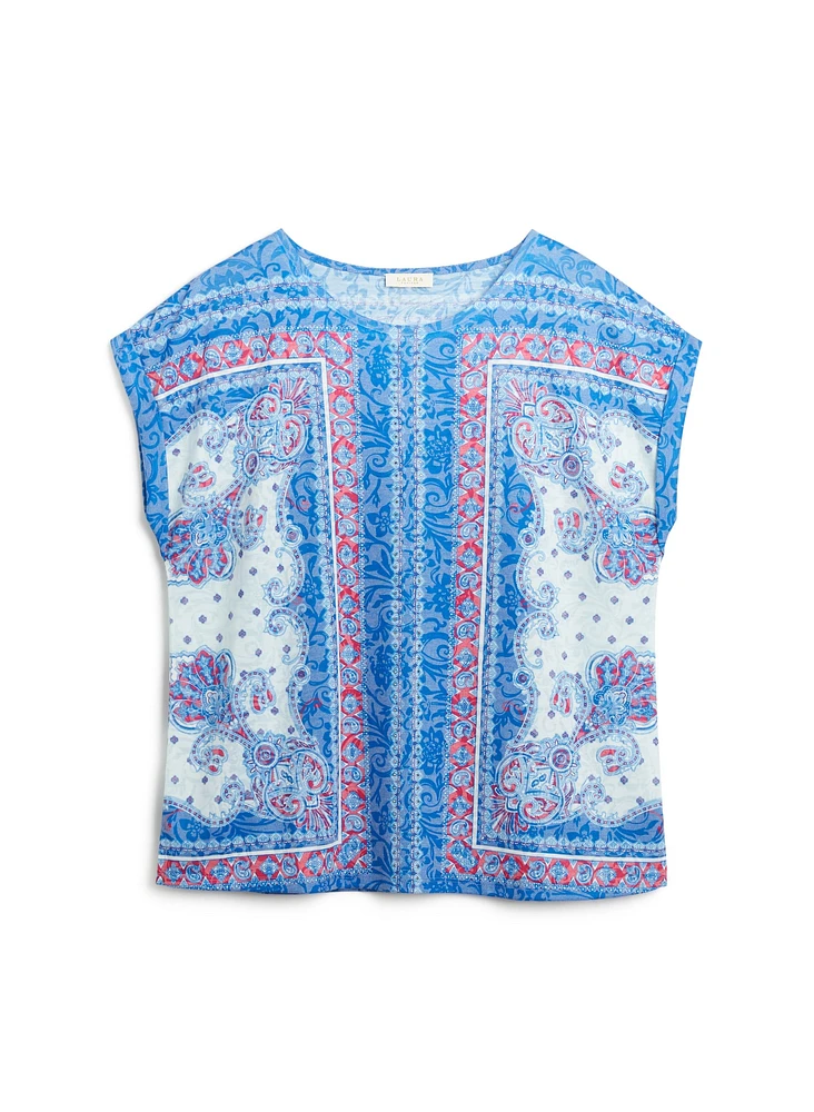 T-shirt à motif cachemire