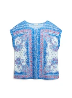 T-shirt à motif cachemire