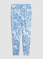 Paisley Print Slim Leg Pants