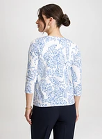 Paisley Print Cardigan