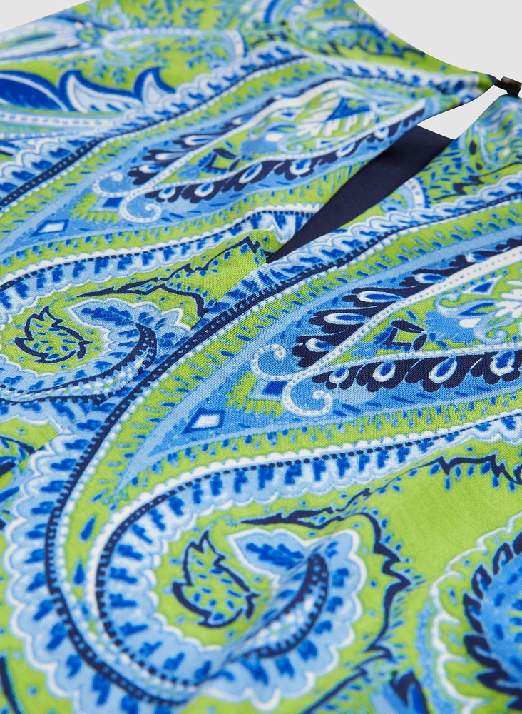 Robe ligne à motif cachemire