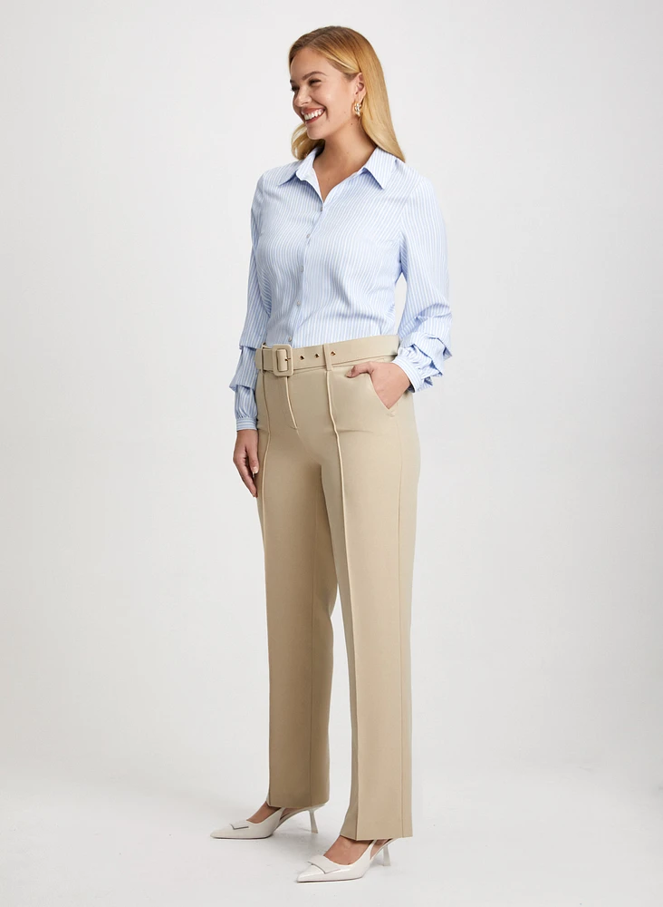 Modern Fit Belted Pants