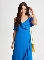 Robe midi à volants