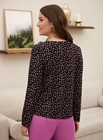 Polka Dot Pyjama Top