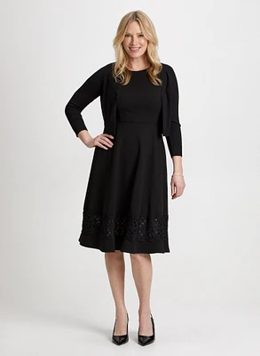 Boléro et robe à détail dentelle