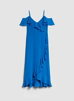 Robe midi à volants