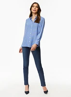 Pearl Detail Pull-On Jeans
