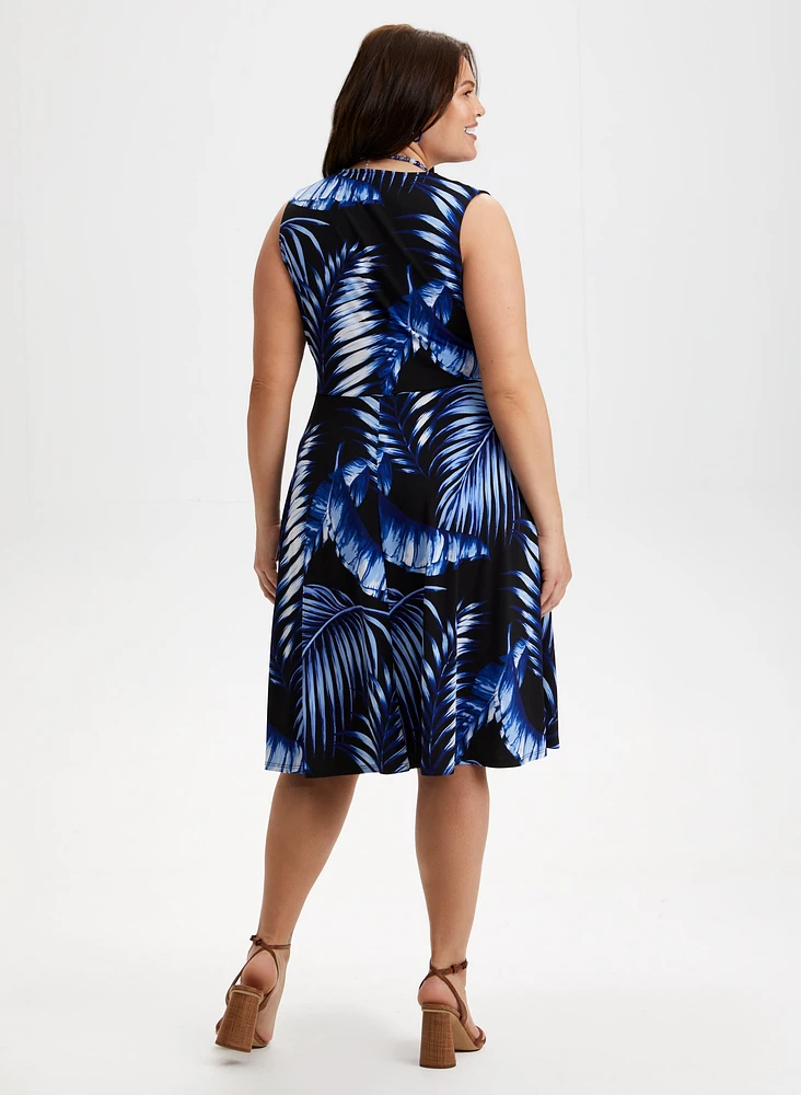 Leaf Print Dress