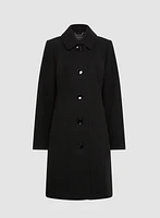 Manteau en mélange de laine extensible