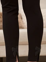Bow Detail Pull-On Pants