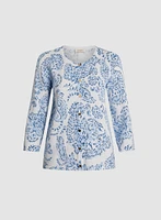Paisley Print Cardigan