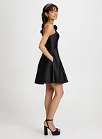 Rose Detail Halter Neck Dress
