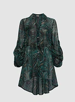 Paisley Motif High-Low Tunic