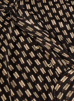 Geometric Print Sleeveless Blouse
