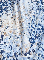 Printed Ruffle Detail Blouse