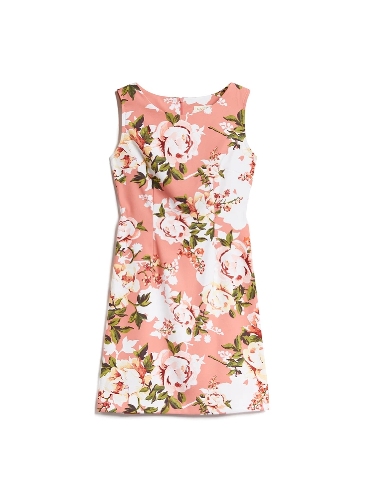 Robe sans manches à imprimé fleuri