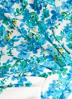 Floral Print Faux Wrap Dress