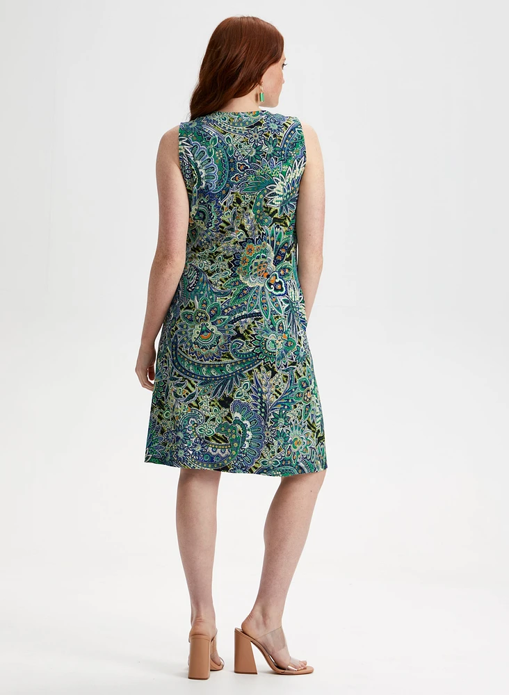 Robe ligne à motif cachemire